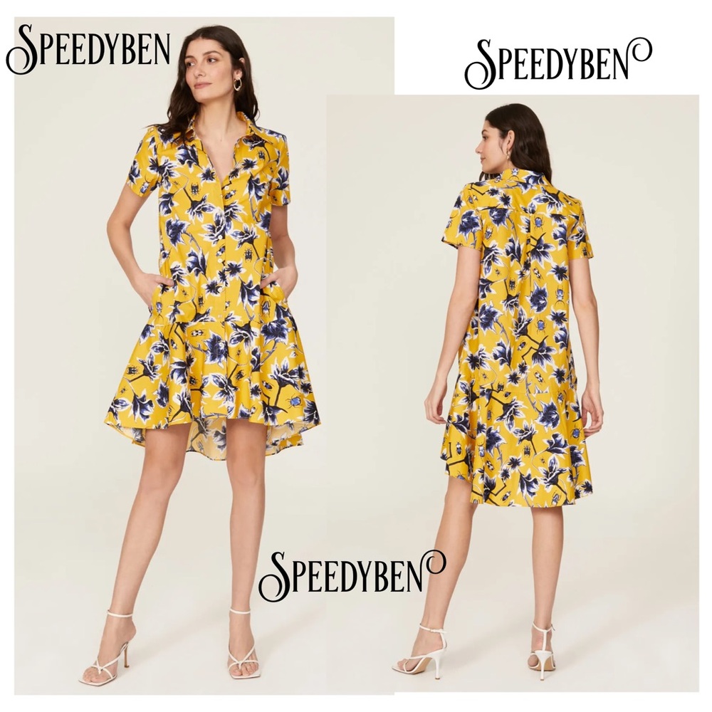 Osman Yousefzada Collective Beetle Print Shirtdress Size 2